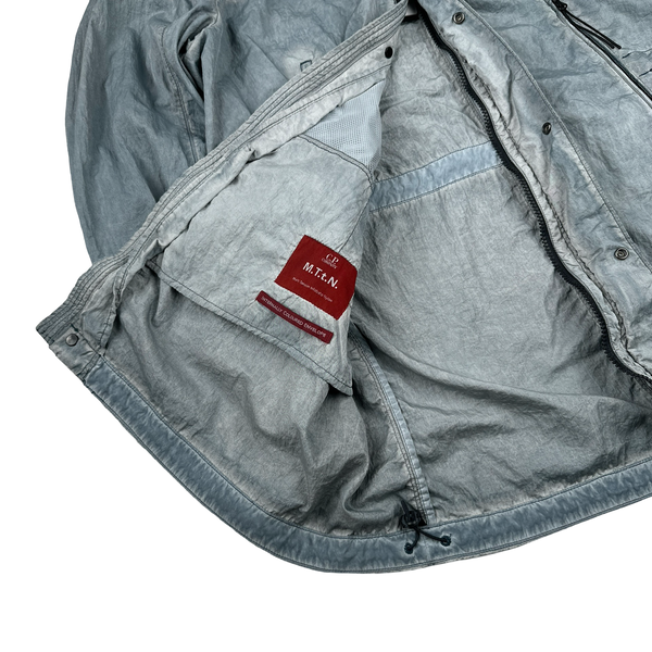 ジャケット・アウター C.P. Company M.T.t.N. Lens JKT CP Company MTTN Teal Special Dyed Nylon Lens Viewer Hooded Jacket