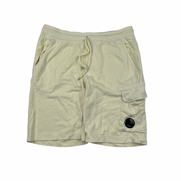 CP Company Yellow Cotton Lens Viewer Shorts - Medium
