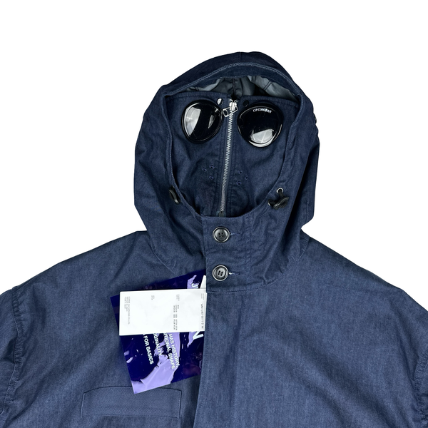 CP Company X Junya Watanabe Navy Explorer Nylon Denim Colour Jacket - Medium
