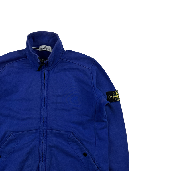 Stone Island 2015 Blue Cotton Zipped Track Top - Large