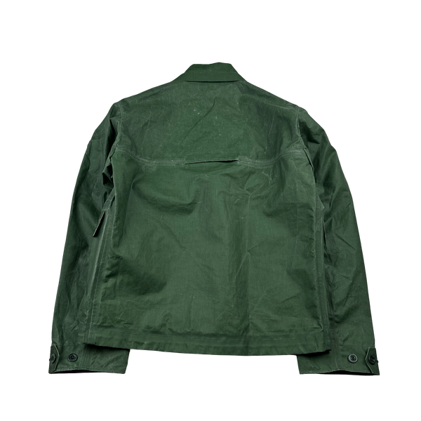 CP Company Green TOOB Two Spellout Collared Jacket - Large