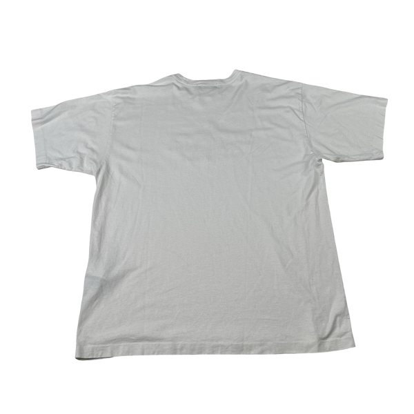 Stone Island x Supreme 2020 White Spellout T Shirt - Medium