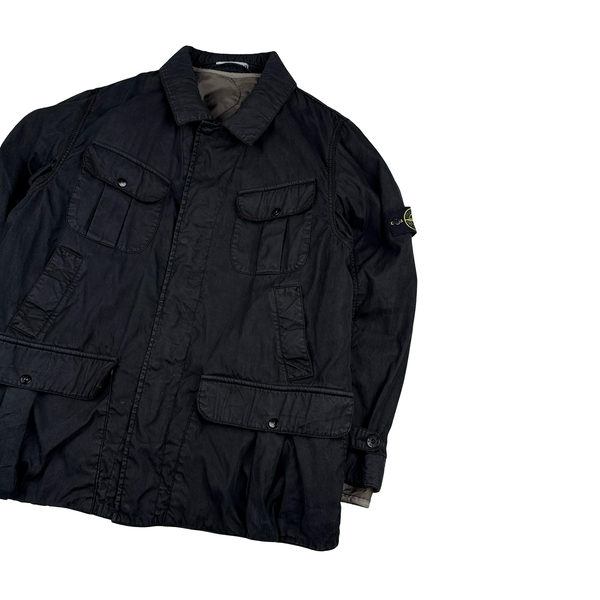 Stone Island 2006 Navy Multi Pocket Dutch Rope Lined Jacket - XXL