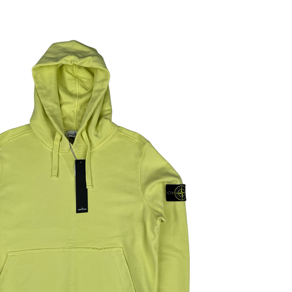 Stone Island 2019 Yellow Pullover Hoodie - Medium
