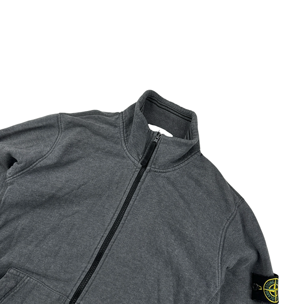 Stone Island 2015 Grey Zipped Jumper - Large