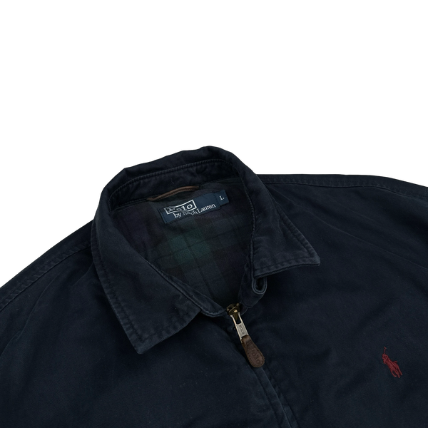 Ralph Lauren Navy Harrington Jacket - Large