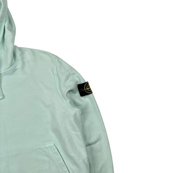 Stone Island 2022 Mint Pullover Cotton Hoodie - Large