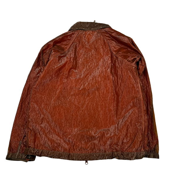 CP Company Red Garment Dyed Nylon Kan D Shell Jacket - Small