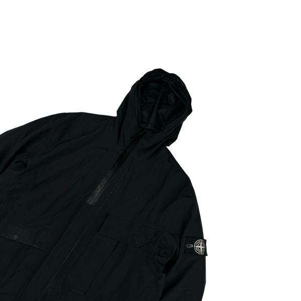 Stone Island 2017 Black Tank Shield Down Liner Special Process Jacket - XL