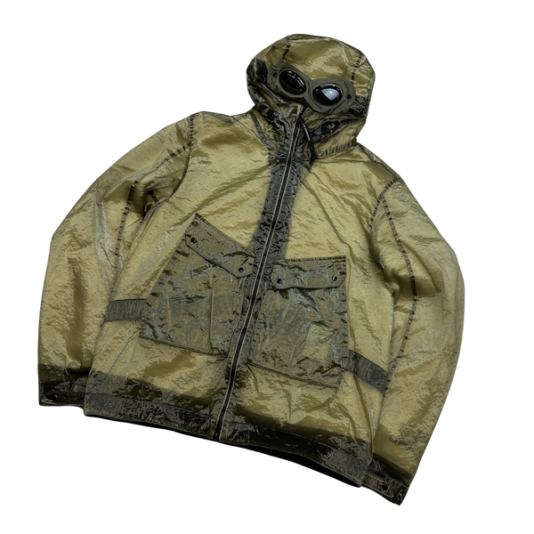 CP Company Green Kan D Sherling Lined Goggle Jacket - XL