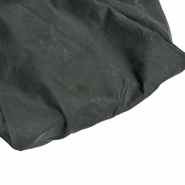 Barbour Bedale Dark Grey Cotton Flannel Lined Wax Field Jacket - Medium