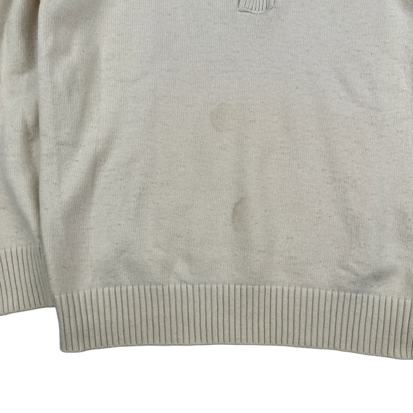 Stone Island 2012 Cream Wool Pullover Jumper - 3XL