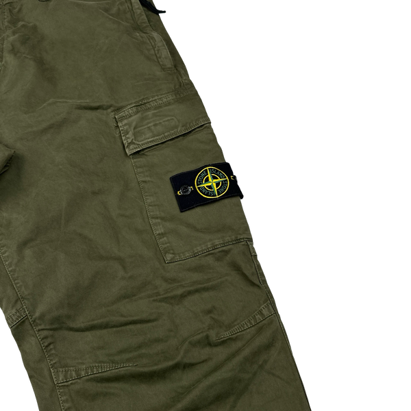 Stone Island 2021 Khaki RE-T Cargo Trousers - 38"
