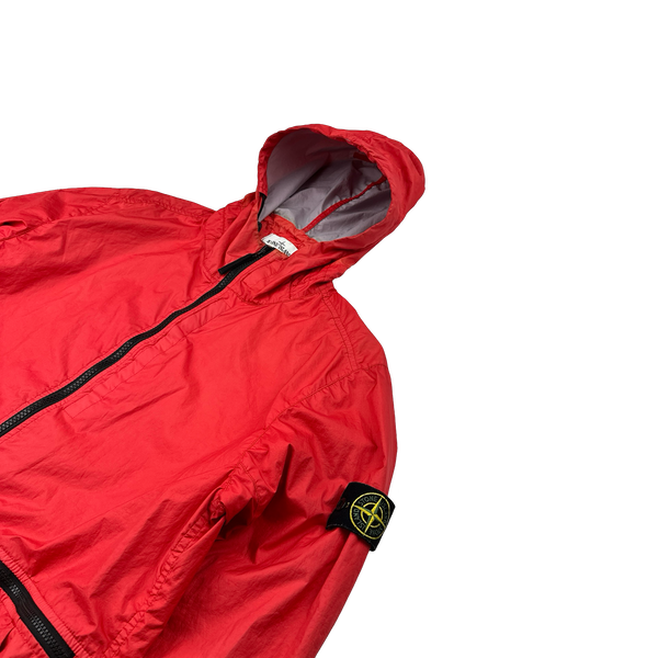 Stone Island 2019 Red Membrana TC 3L Hooded Jacket - XL