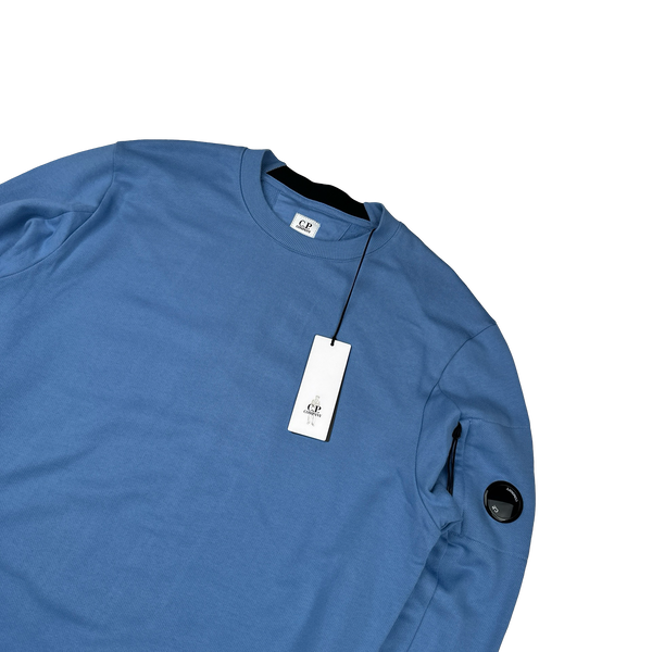 CP Company Cobalt Blue Cotton Lens Viewer Crewneck - XXL