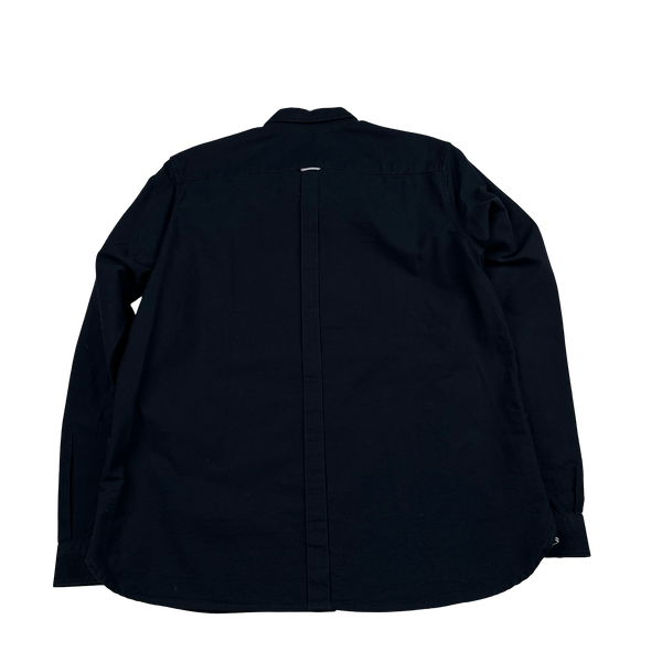 Fred Perry Navy Buttoned Shirt - Large