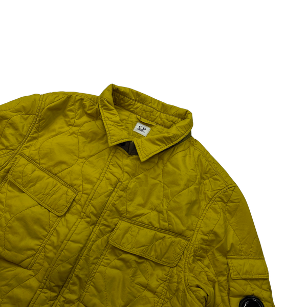 CP Company Yellow Nylon Quilted Jacket - XL