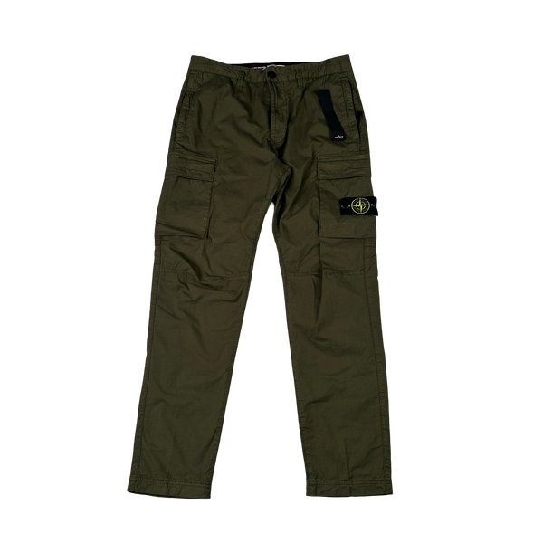 Stone Island 2023 RE T Khaki Cargo Trousers - 32"