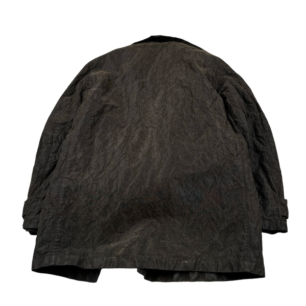 Stone Island 2002 Brown Monofilament Duel Layer Mesh Jacket - Large