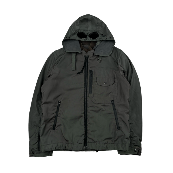CP Company 2011 Grey Multi Pocket Leinster 200 Wool Lined Goggle Jacket -XL