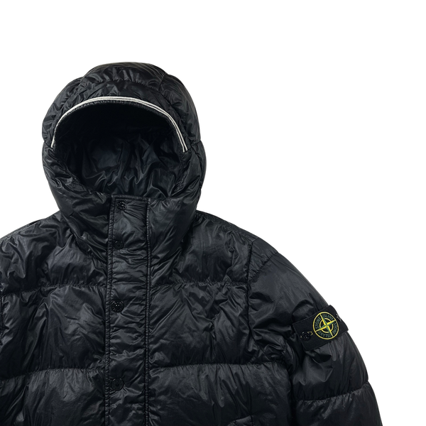 Stone Island 2013 Black Garment Dyed Puffer Jacket - Medium