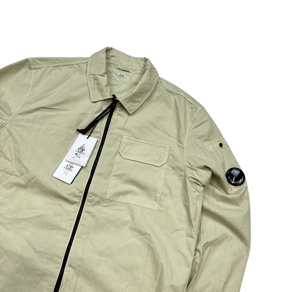 CP Company Yellow Button Up Overshirt - Medium