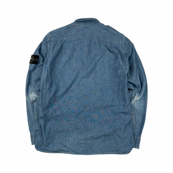 Stone Island 2014 Denim Cotton Overshirt - Small
