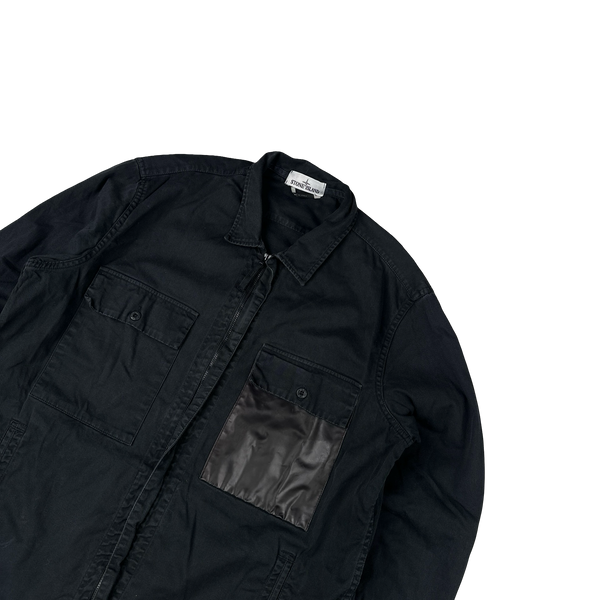 Stone Island 2015 Black Marina Denim Overshirt - XXL