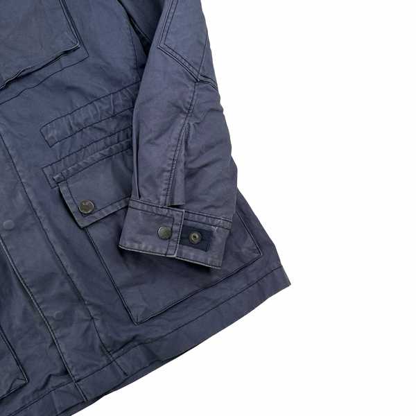 CP Company Japan Release Green Spellout Down Lined Goggle Multi Pocket Jacket - Medium