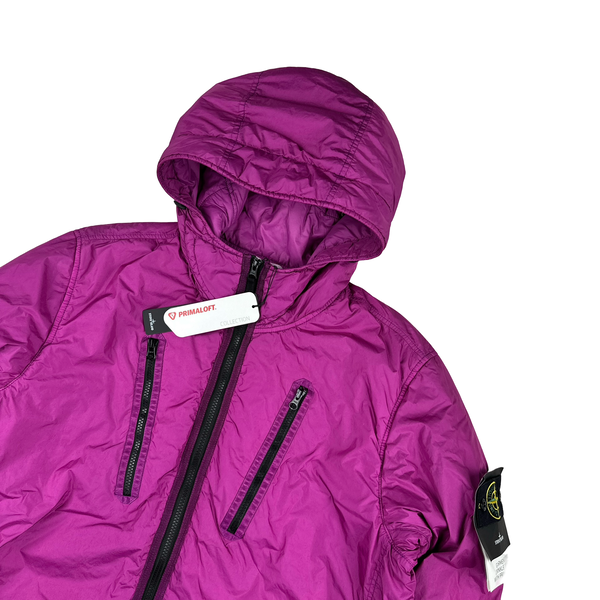 Stone Island 2022 Purple Crinkle R-NY Garment Dyed Jacket - XL