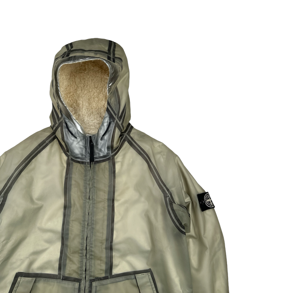 Stone Island 2015 Sherling Lined Poly Cover Jacket - XL