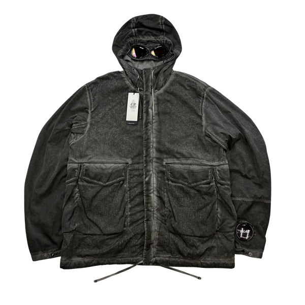 CP Company x Palace Grey Nylon La Mille Goggle Jacket - XL