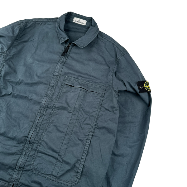 Stone Island 2021 Naslan Light Steel Blue Overshirt XXL Mat's Island