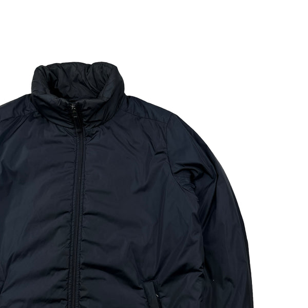 Prada Navy Nylon Black Label Padded Long Jacket - XL