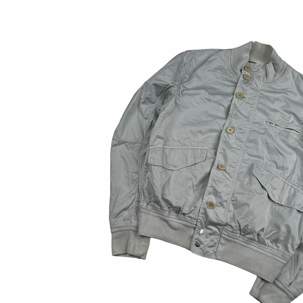 CP Company 2007 Multi Pocket Cotton Blend Bomber Jacket - Medium