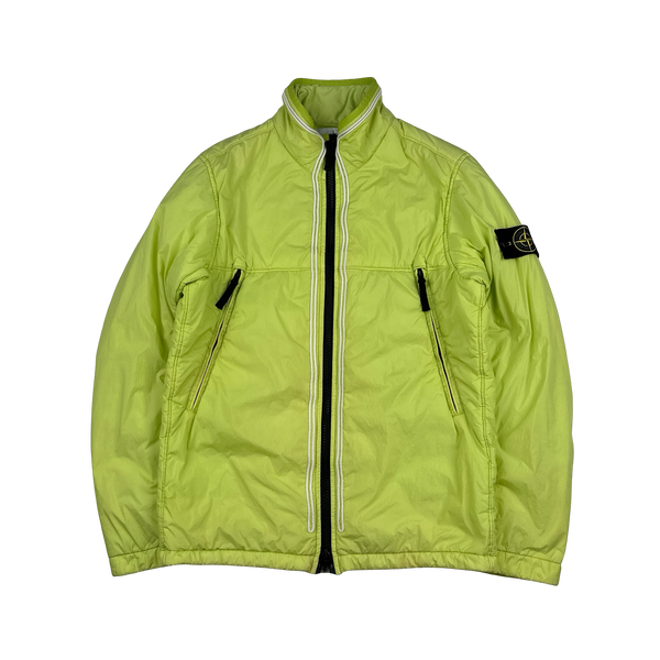 Stone Island 2019 Yellow Crinkle Reps Padded Jacket - Small