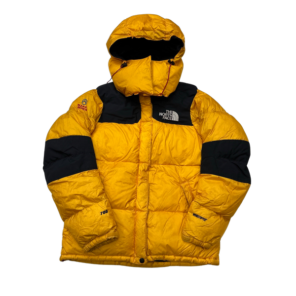 North Face Yellow Summit Series Baltoro 700 Fill Puffer Jacket - Small