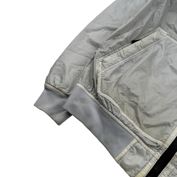 Stone Island 2018 Ice White Lamy Flock Hooded Jacket - Medium