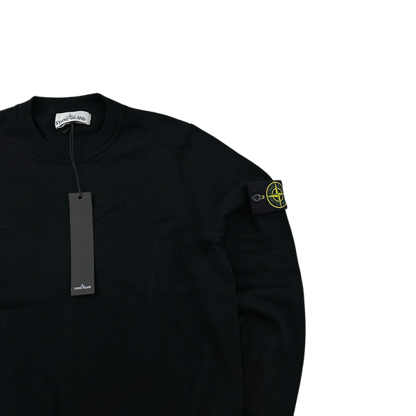 Stone Island 2020 Black Crewneck Knit - Small