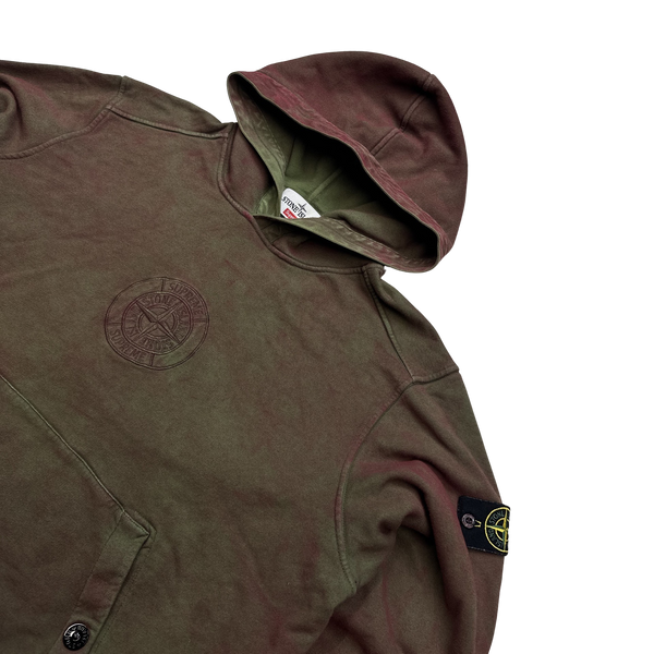Stone Island x Supreme 2019 Dust Treatment Hoodie - XL