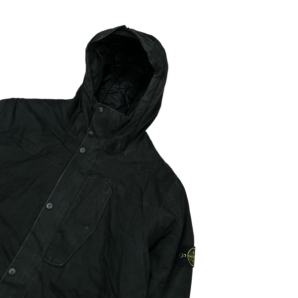Stone Island 2013 Black 3L Performance Cotton Primaloft Jacket - XXL