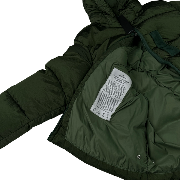 Stone Island 2022 Green Nylon Metal Econyl Down Puffer Jacket - XL