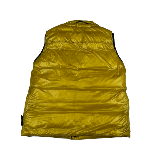 Stone Island 2018 Yellow Pertex Quantum Down Filled Gilet Jacket - Large