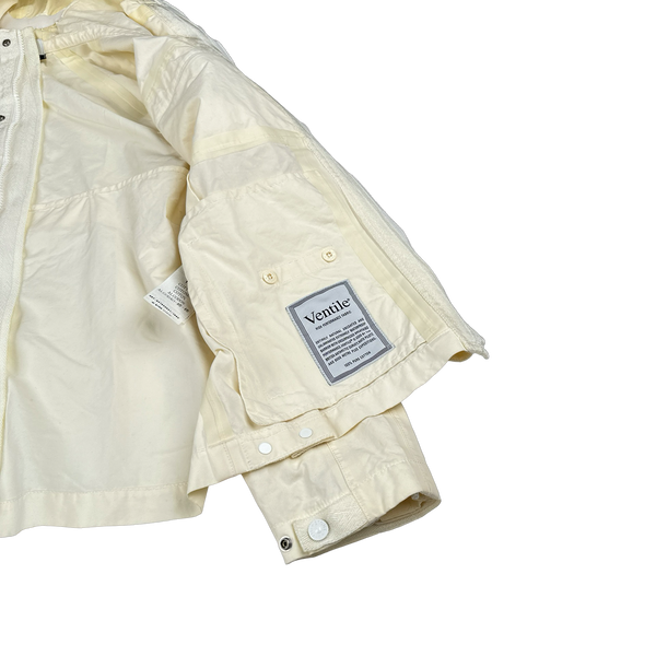 Stone Island 2011 Cream Ventile Ghost Piece Multipocket Jacket - Large