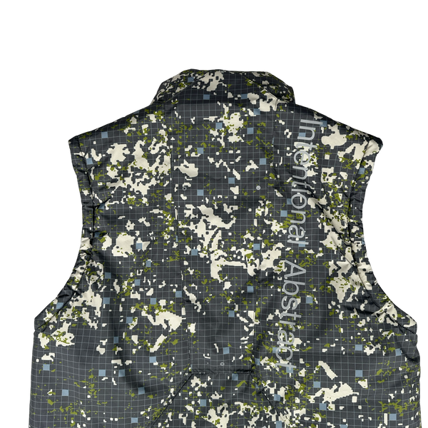 A Cold Wall Down Filled Abstract Patterned Gilet Coat - Small