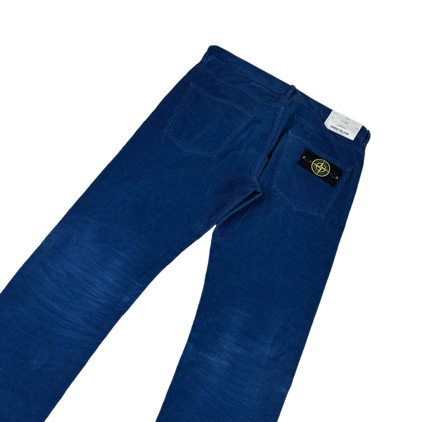 Stone Island 2013 Blue Corduroy Trousers - 32"