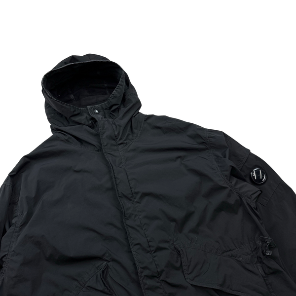 CP Company Nycra Black Long Lightweight Jacket -XL