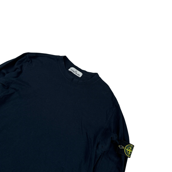 Stone Island 2016 Navy Longsleeve Cotton Top - Large