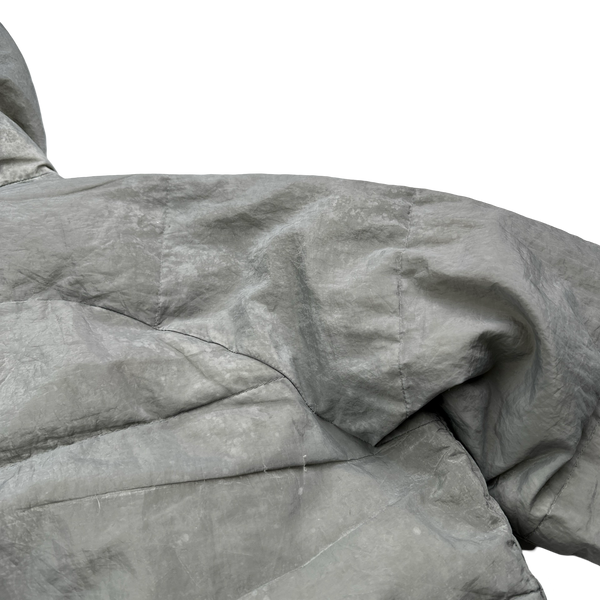 Stone Island AW2000 Hooded Silver Pure Metal Shell - Medium