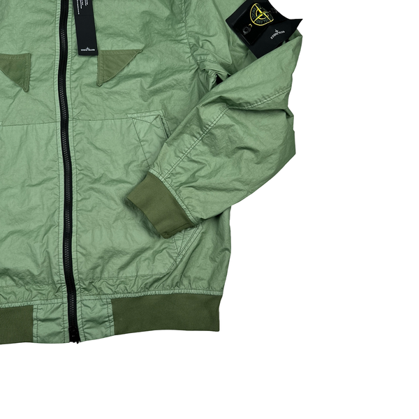 Stone Island 2023 Green Membrana 3L TC Hooded Jacket - Medium
